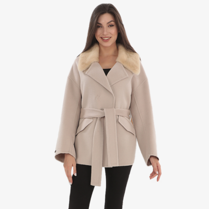 Cashmere Jacket | Mink Collar