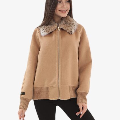 Cashmere Jacket | Lynx Collar