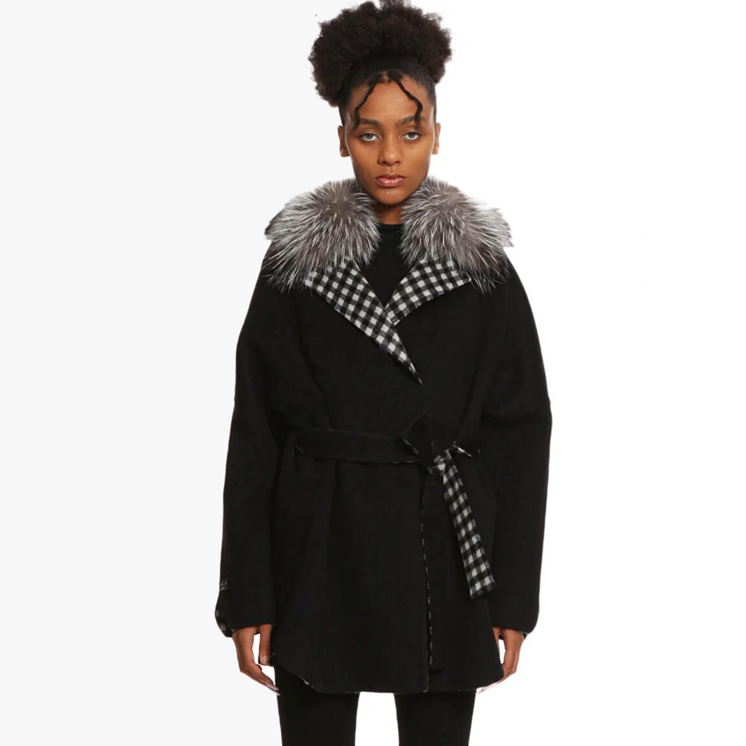 Jacke alpaka wolle und Fuchsfell
